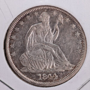 1844-O Seated Liberty Half Dollar, Affordable Collectible Coin, AU, Store #230804141