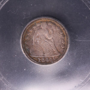 1844 Seated Liberty Dime, ICG Fine 12, Details, Store # 05558