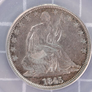 1845 Liberty Seated Half Dollar, ANACS EF-40. Store #23070208