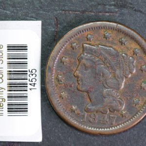 1847 Large Cent, Affordable Circulated Coin, Store Sale #14534
