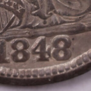 1848/8/7/6 Seated Liberty Half Dime., AU Coin., Store Sale #18890