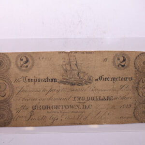 1849 $2, CORP of Georgetown., Wash D.C., STORE #18489