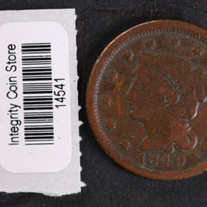 1849 Large Cent, Affordable Circulated Coin, Store Sale #14541