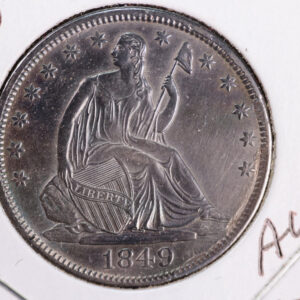1849 Liberty Seated Quarter, Affordable Circulated Coin. Store Sale #23080901