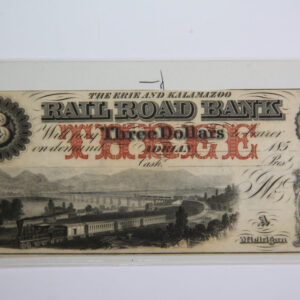 185_ $3 Adrian, Michigan., Obsolete Currency, Store Sale 0932326.