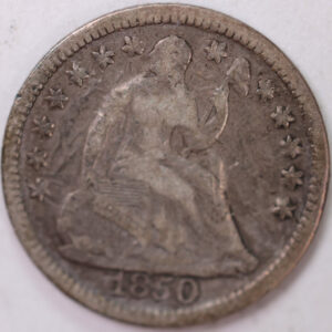 1850, Seated Half Dime, Very Fine Circulated Coin, Store #M850.01