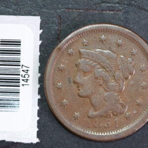 1851 Large Cent, Affordable Circulated Coin, Store Sale #14547