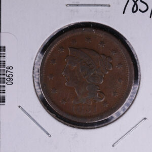 1851 Liberty Head Large Cent. Affordable Collectible Coin. Store # 09578