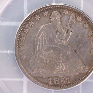 1851-O Liberty Seated Half Dollar, ANACS AU-50, Store #23070211
