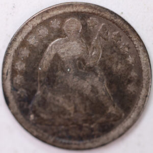1851-O, Seated Half Dime, Very Good Circulated Coin, Store #M851O01