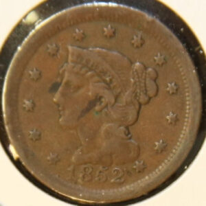1852 Large Cent, Nice Circulated Coin, Store #242404