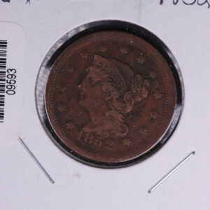 1852 Liberty Head Large Cent. Affordable Collectible Coin. Store # 09593
