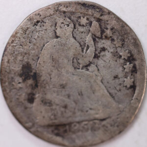 1852, Seated Half Dime, Poor Circulated Coin, Store #M852.01