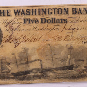 1853 $3, The Washington Bank., Wash D.C., Store #18642