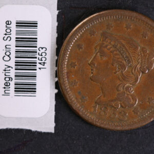 1853 Large Cent, Affordable Circulated Coin, Store Sale #14553