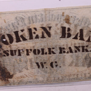1854 $1, METROPOLITAN BANK, Wash D.C. (Stamped)., STORE #18425