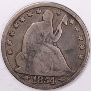 1854-O Liberty Seated Half Dollar, Fine Circulated Coin, Store #H854O01