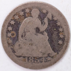 1854-O, Seated Half Dime, Good Circulated Coin, Store #M854O01