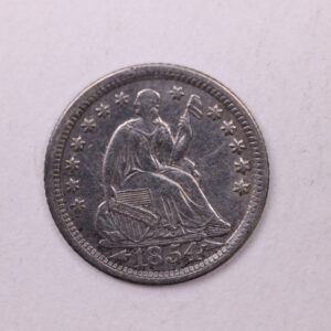 1854-O Seated Liberty Half Dime., AU Details. Coin., Store Sale #18903