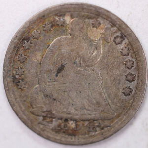 1854, Seated Half Dime, Very Fine Circulated Coin, Store #M854.01