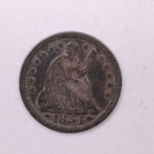 1854 Seated Liberty Half Dime., VF+. Coin., Store Sale #18901