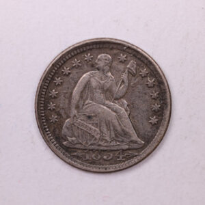 1854 Seated Liberty Half Dime., XZ+. Coin., Store Sale #18902