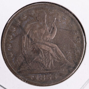 1855-O Liberty Seated Half Dollar, Affordable Circulated Coin. Store Sale #23080915
