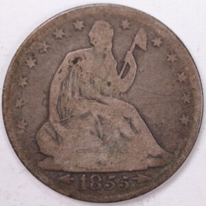 1855-O Liberty Seated Half Dollar, Very Good Circulated Coin, Store #H855O01