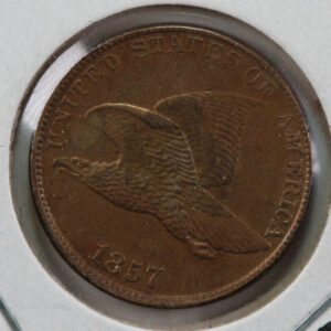 1857 Flying Eagle Cent, Nice Coin Uncirculated GEM Details, Store #83002