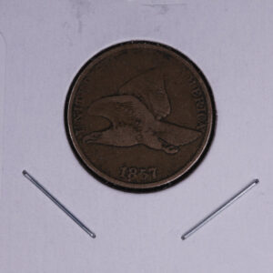 1857 Flying Eagle Small Cent. Affordable Collectible Coin. Store # 09615