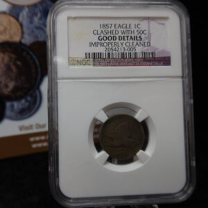 1857 Flying Eagle Small Cent. NGC Graded Good Details. Store # 08486