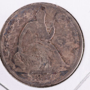 1857 Liberty Seated Half Dollar, Affordable Circulated Coin. Store Sale #23080920