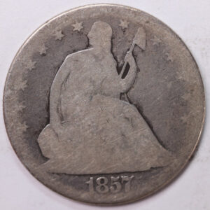 1857-O Liberty Seated Half Dollar, Fine Circulated Coin, Store #H857O01