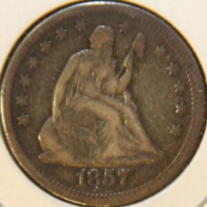 1857-O Liberty Seated Quarter, Uncirculated Details. Store #231215075
