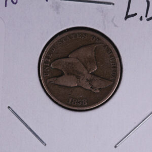1858 Flying Eagle Small Cent, Large Letters. Affordable Collectible Coin. Store # 09622