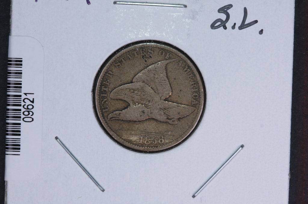 1858 Flying Eagle Small Cent, Small Letters. Affordable Collectible Coin. Store # 09621