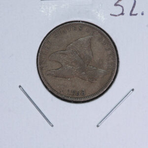 1858 Flying Eagle Small Cent, Small Letters. Affordable Collectible Coin. Store # 09630