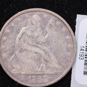 1858-O Seated Liberty Half Dollar, Affordable Collectible Circulated Coin, Store #14193