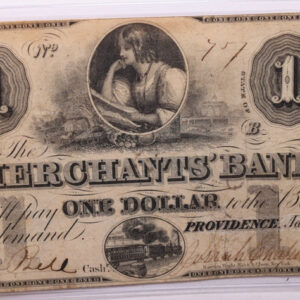 1859 $1, MERCANTILE BANK., (ALTERED NOTE), Providence, ., #18416