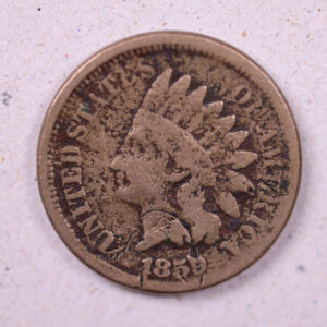 1859 Indian Head Cents., Very Good Circulated Coin., Store#0957