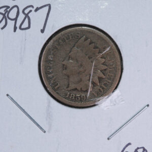1859 Indian Head Small Cent. Affordable Collectible Coin. Store # 09644
