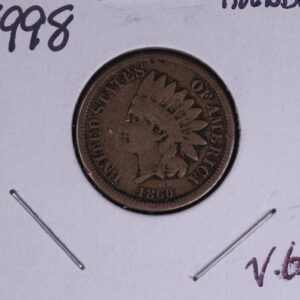 1860 Indian Head Small Cent. Affordable Collectible Coin. Store # 09658