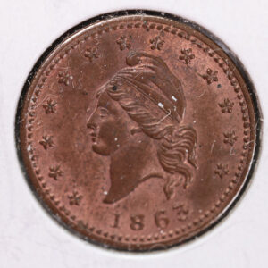 1861-64 Civil War Tokens., Civil War Era Coin., Circulated., Store #1968