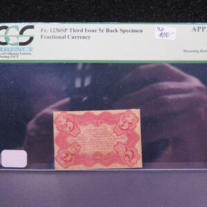 1861-64 Five Cent Fractional Currency. Fr. 1236SP. PCGS APPARENT New 61. #04893