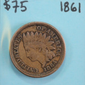 1861 Indian Head Cent, Circulated Affordable Coin, Store #90205