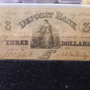1862 Alabama Obsolete Currency, Store Sale 093006