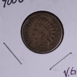 1862 Indian Head Small Cent. Affordable Collectible Coin. Store # 09671
