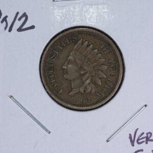 1862 Indian Head Small Cent. Affordable Collectible Coin. Store # 09673