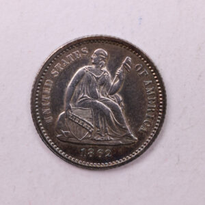 1862 Seated Liberty Half Dime., Mint State., Store Sale #18920