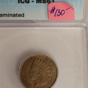 1863 Indian Head Small Cent, ICG Graded MS61 Store #SC863.01
